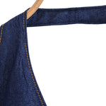 Falda vaquera con bordado de perlas y lavado vintage