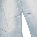 Gradient Washed Whiskered Relaxed Adjustable Hem Pants