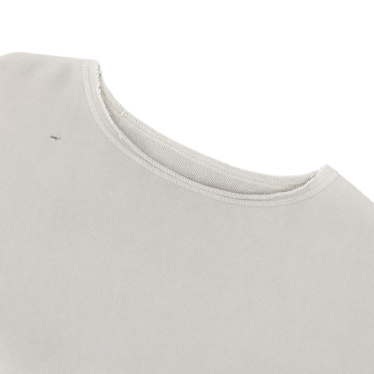 Loose Crew Neck Raw Edge Washed Sweatshirt