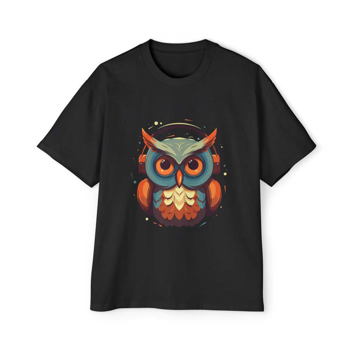 Owl Music Lover Vintage Graphic Tee-INNBLAC Fashion Apparel