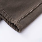 Raw Edge Straight Leg Fleece Sweatpants