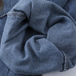 Retro Painted Barrel-Leg Denim Pants