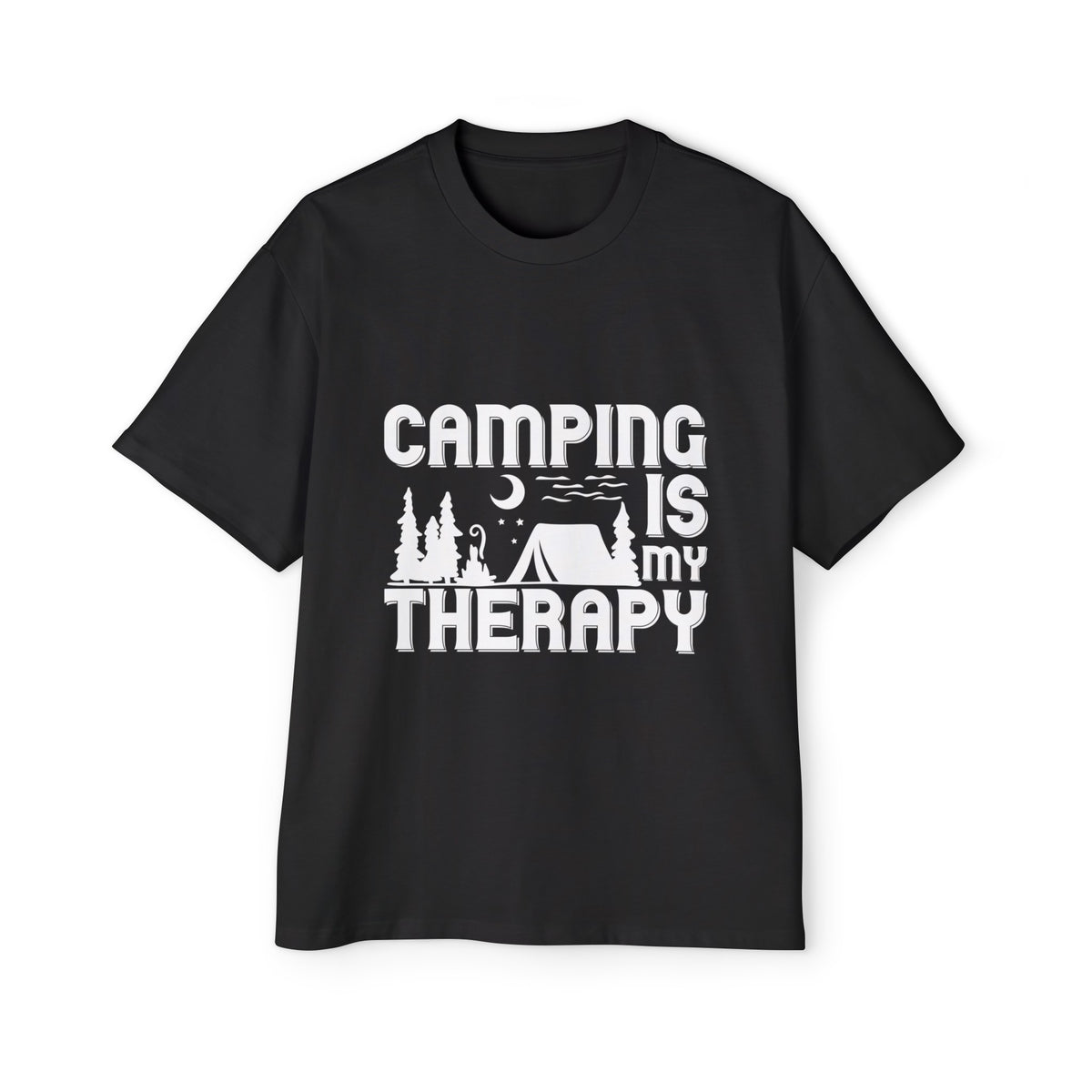 Camping Is My Therapy Graphic Tee-INNBLAC Fashion Apparel
