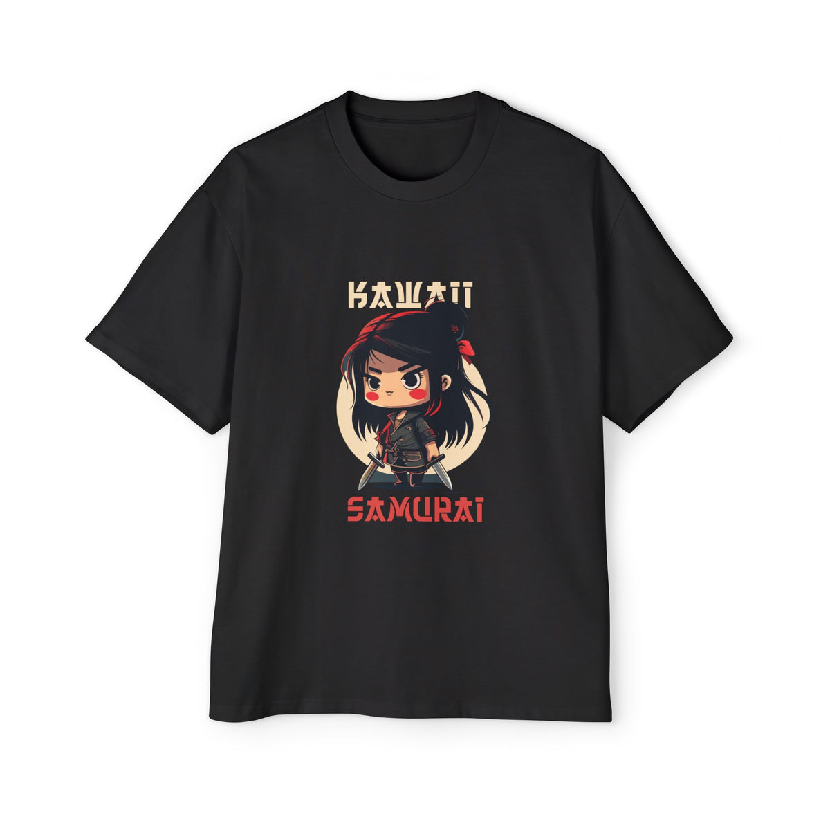 Kawaii Samurai Graphic Tee-INNBLAC Fashion Apparel