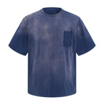 Tie Dye Pocket Oversized Cotton Streetwear T-Shirt
