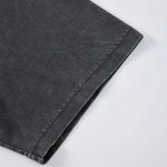 Vintage Washed Oversized Metal Rivet Neckline Tee