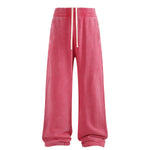 Sweatpants Washed Wide-Leg Vintage Streetwear Joggers