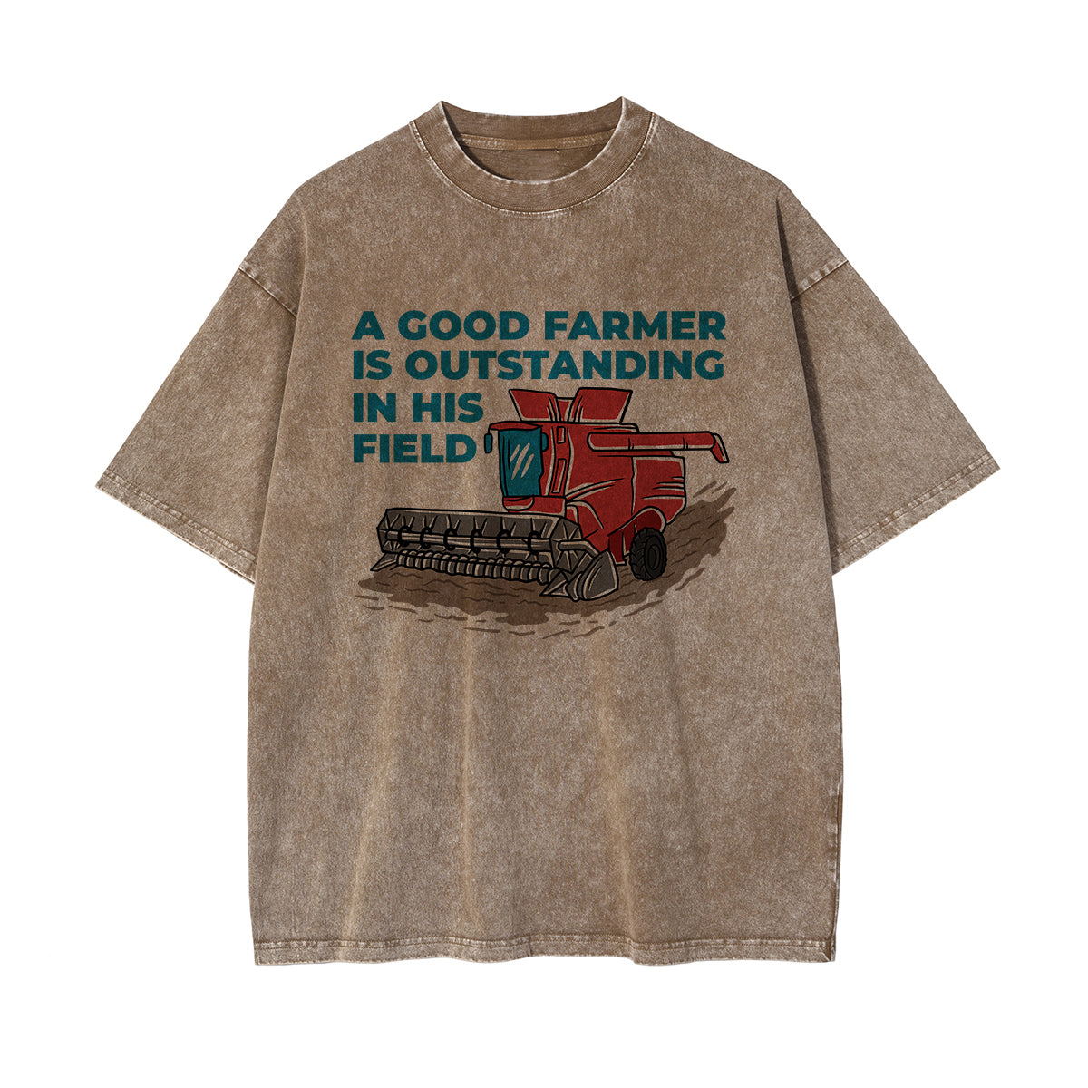 A Good Farmer Graphic Washed Tee-INNBLAC Fashion Apparel