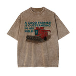 A Good Farmer Graphic Washed Tee-INNBLAC Fashion Apparel
