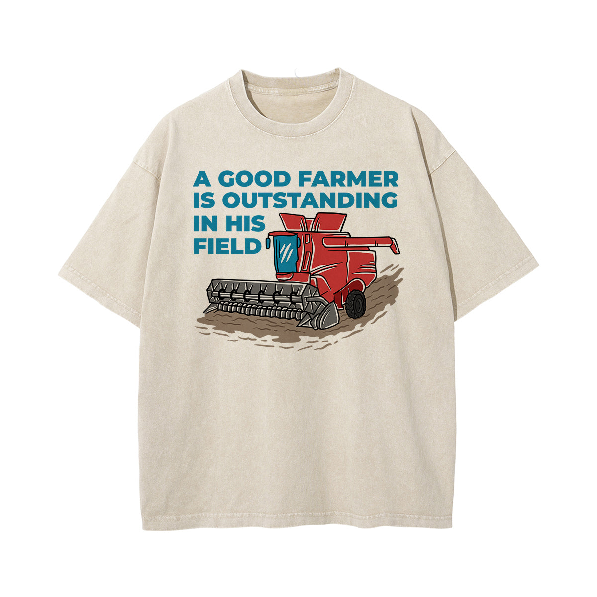 A Good Farmer Graphic Washed Tee-INNBLAC Fashion Apparel