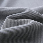 Crew-Neck Long Sleeve Ribbed Top