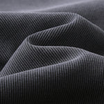 Asymmetric Neck Long Sleeve Ribbed Top