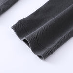 Long-Sleeve Ribbed Henley Top 8.25oz