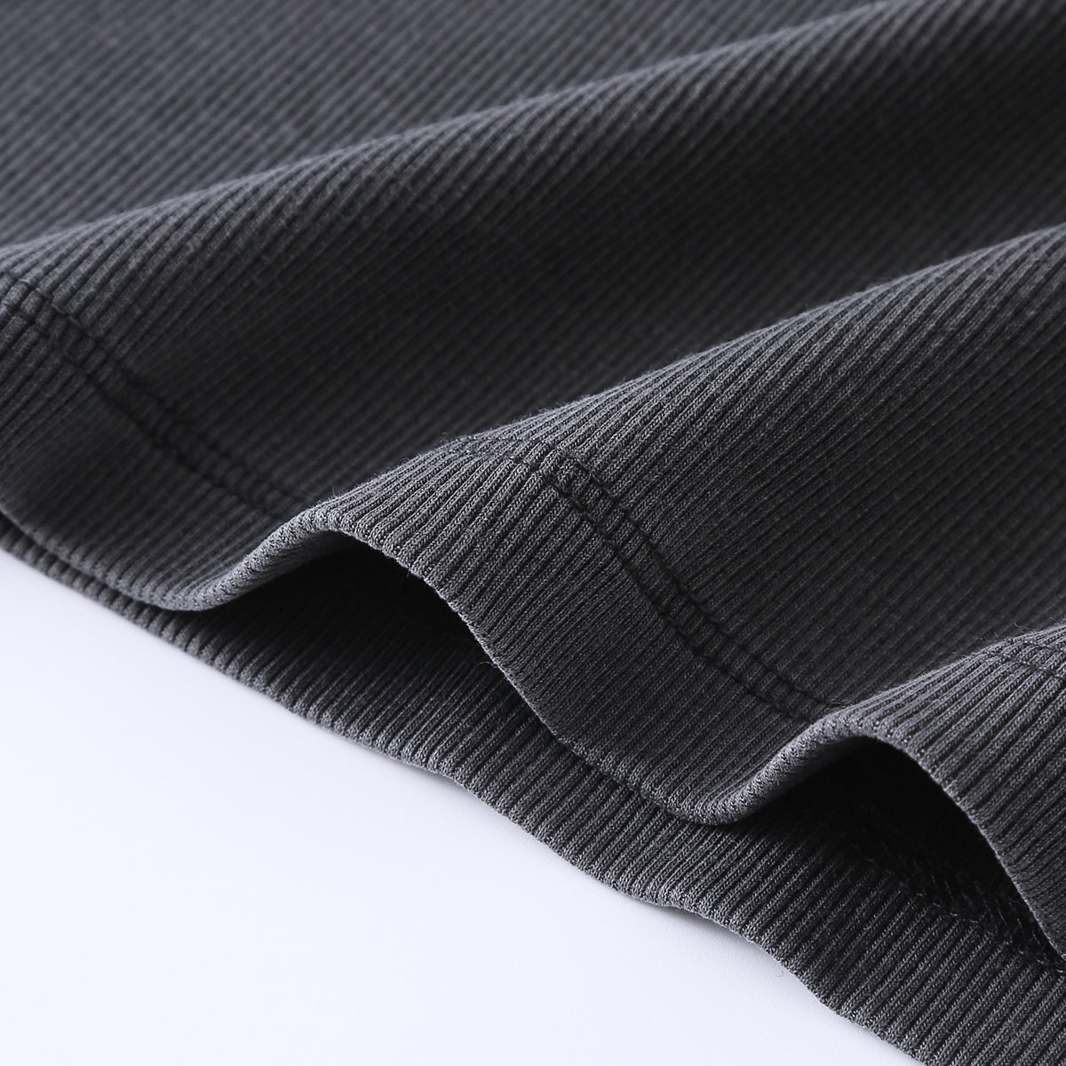 Long-Sleeve Ribbed Henley Top 8.25oz