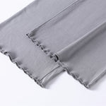 Women's Relaxed Straight Leg Ribbed Trousers