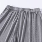 Women's Relaxed Straight Leg Ribbed Trousers