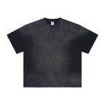 Acid Wash Distressed T Shirt 7.3oz-INNBLAC Fashion Apparel