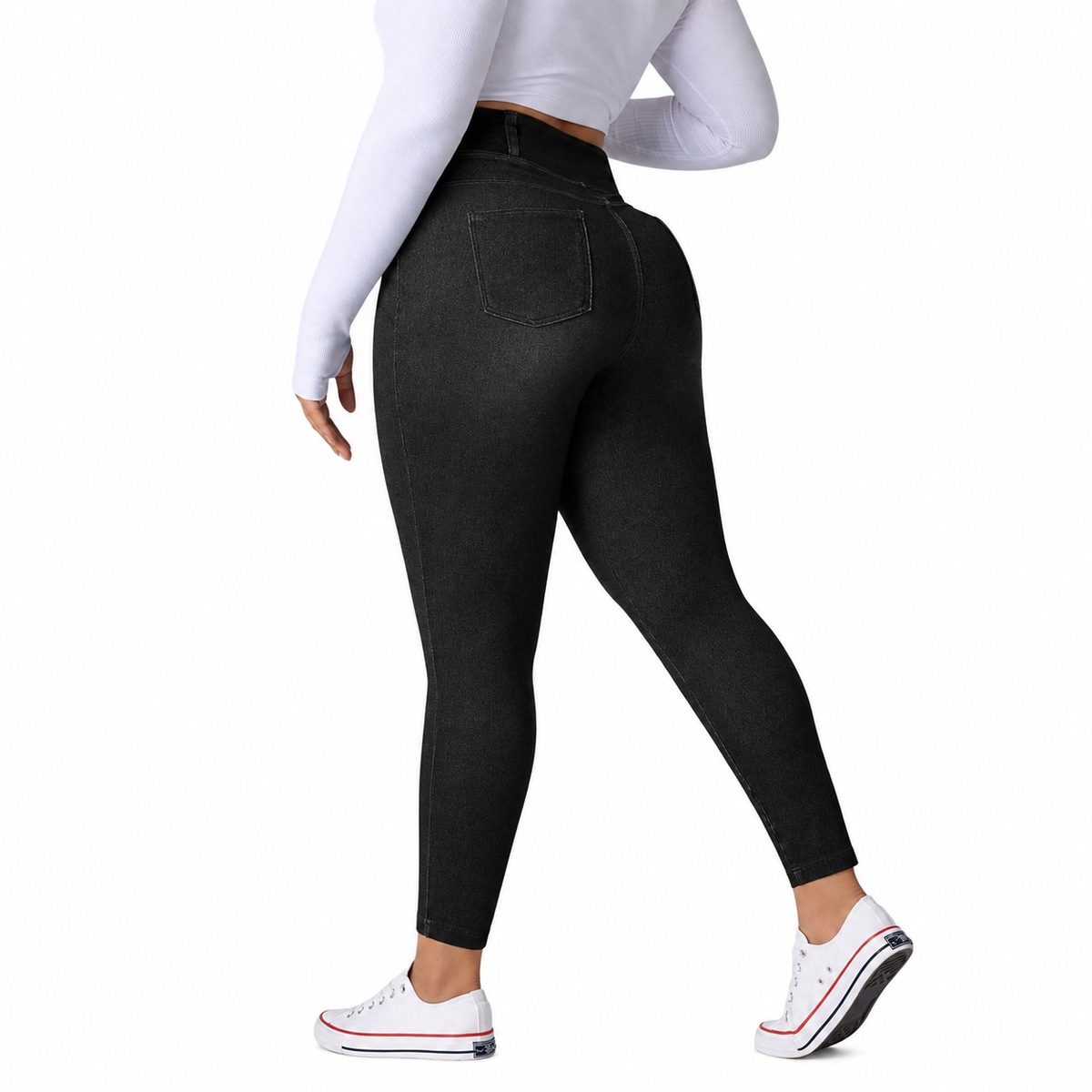 High Waist Tummy Control Slimming Stretch Plus Size Women’s Jeans