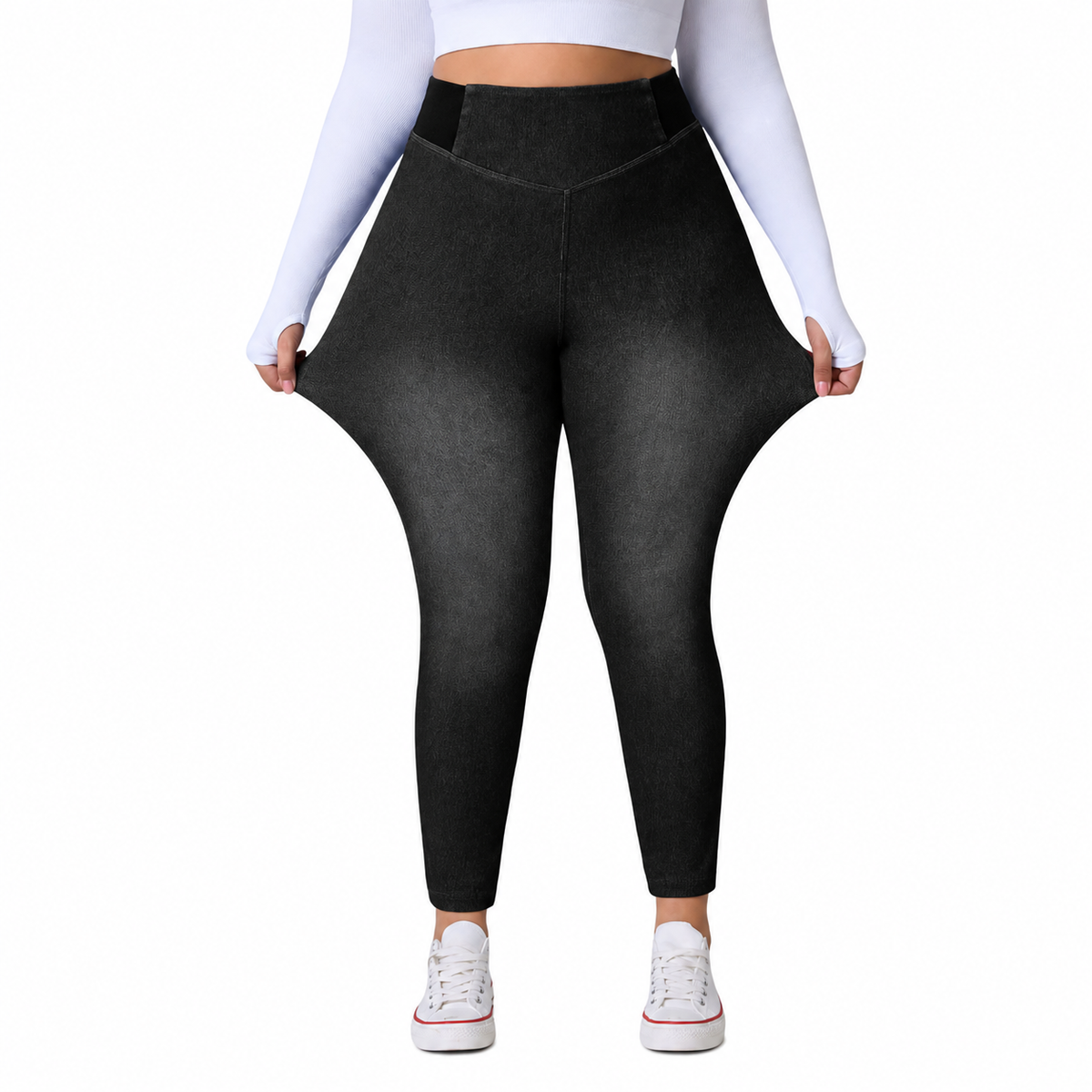 High Waist Tummy Control Slimming Stretch Plus Size Women’s Jeans