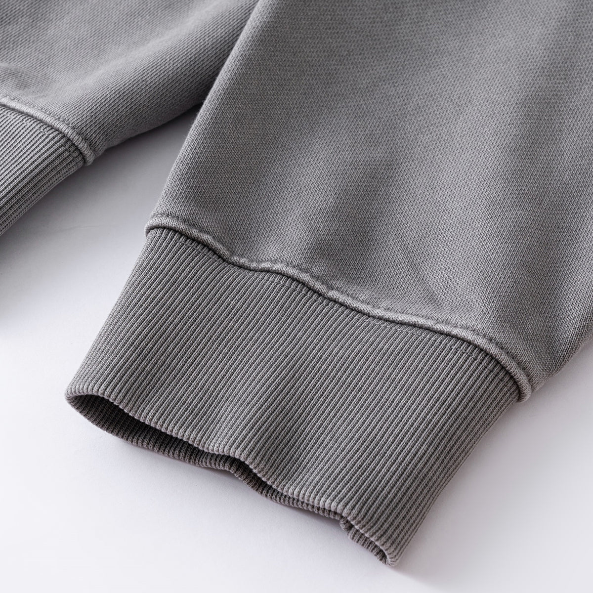 Heavyweight Washed Cotton Zip-Up Hoodie