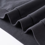 Relaxed Fit Solid Color Polo Neck Sweatshirt