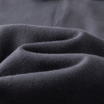 Relaxed Fit Solid Color Polo Neck Sweatshirt
