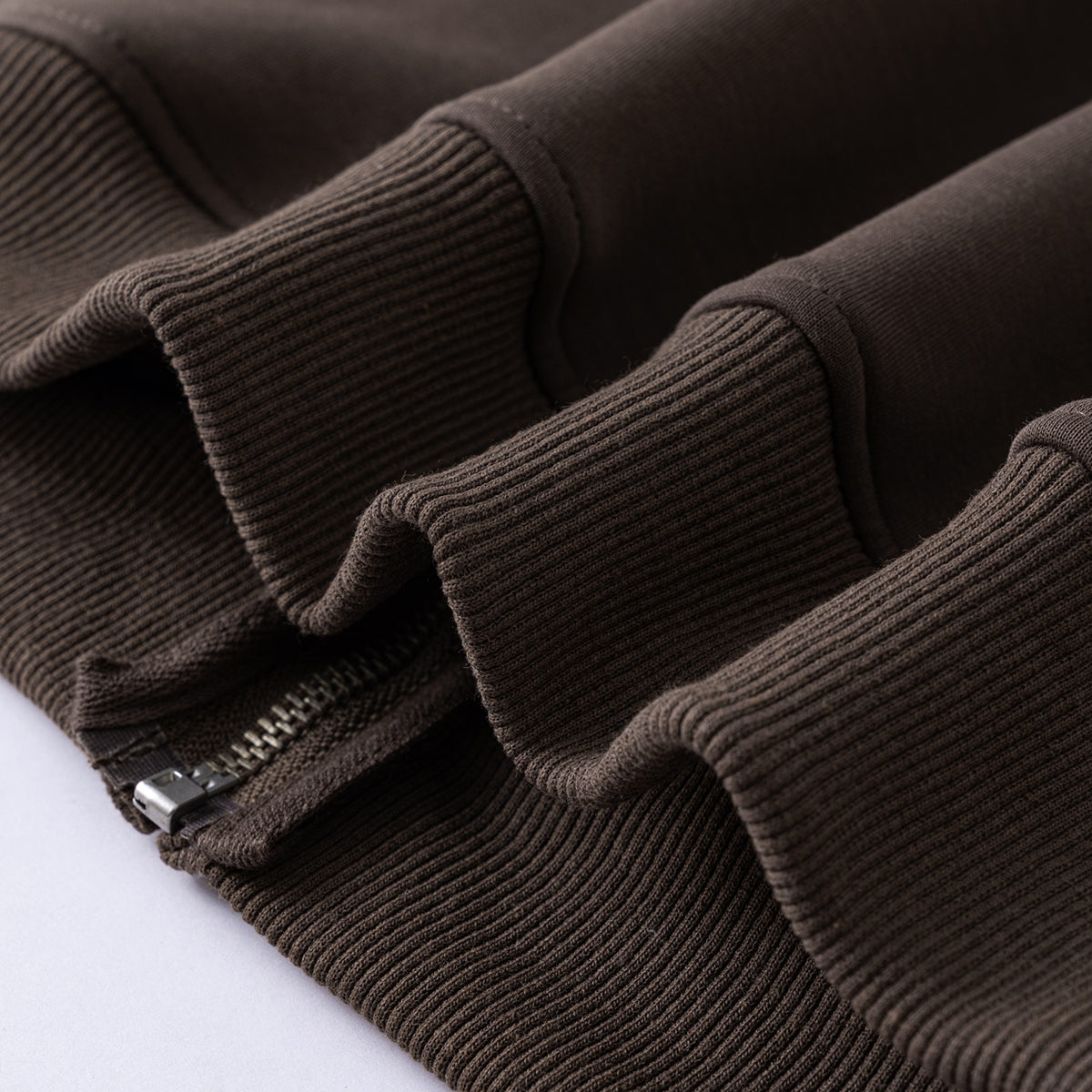 Zip-Up Loose Fit Plush-Lined Hoodie