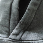 Distressed Edge Painted Graphic Washed Hoodie