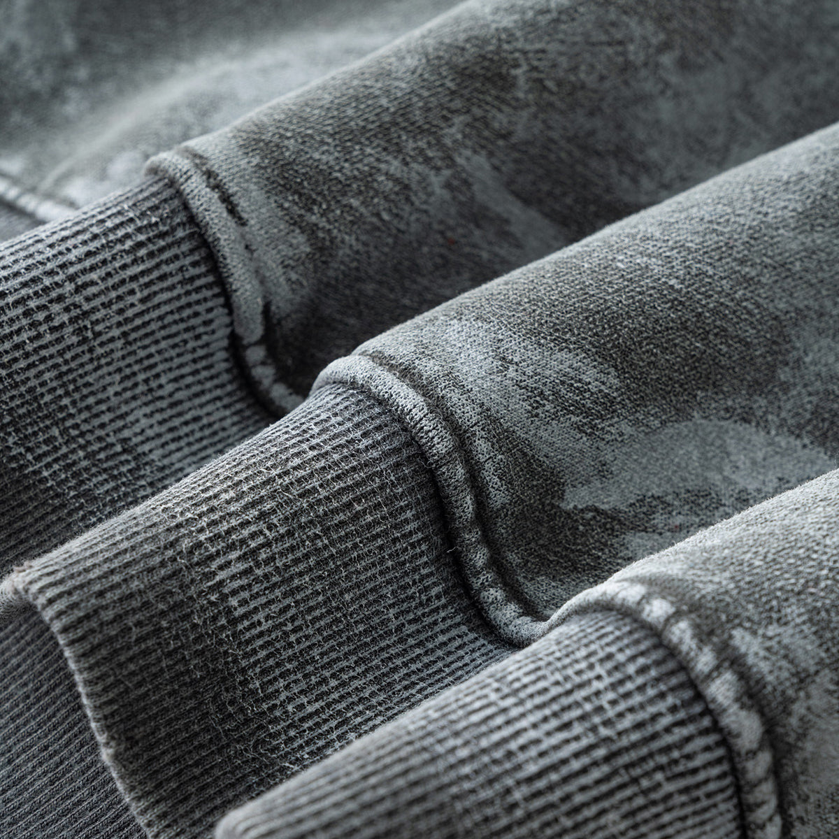 Distressed Edge Painted Graphic Washed Hoodie