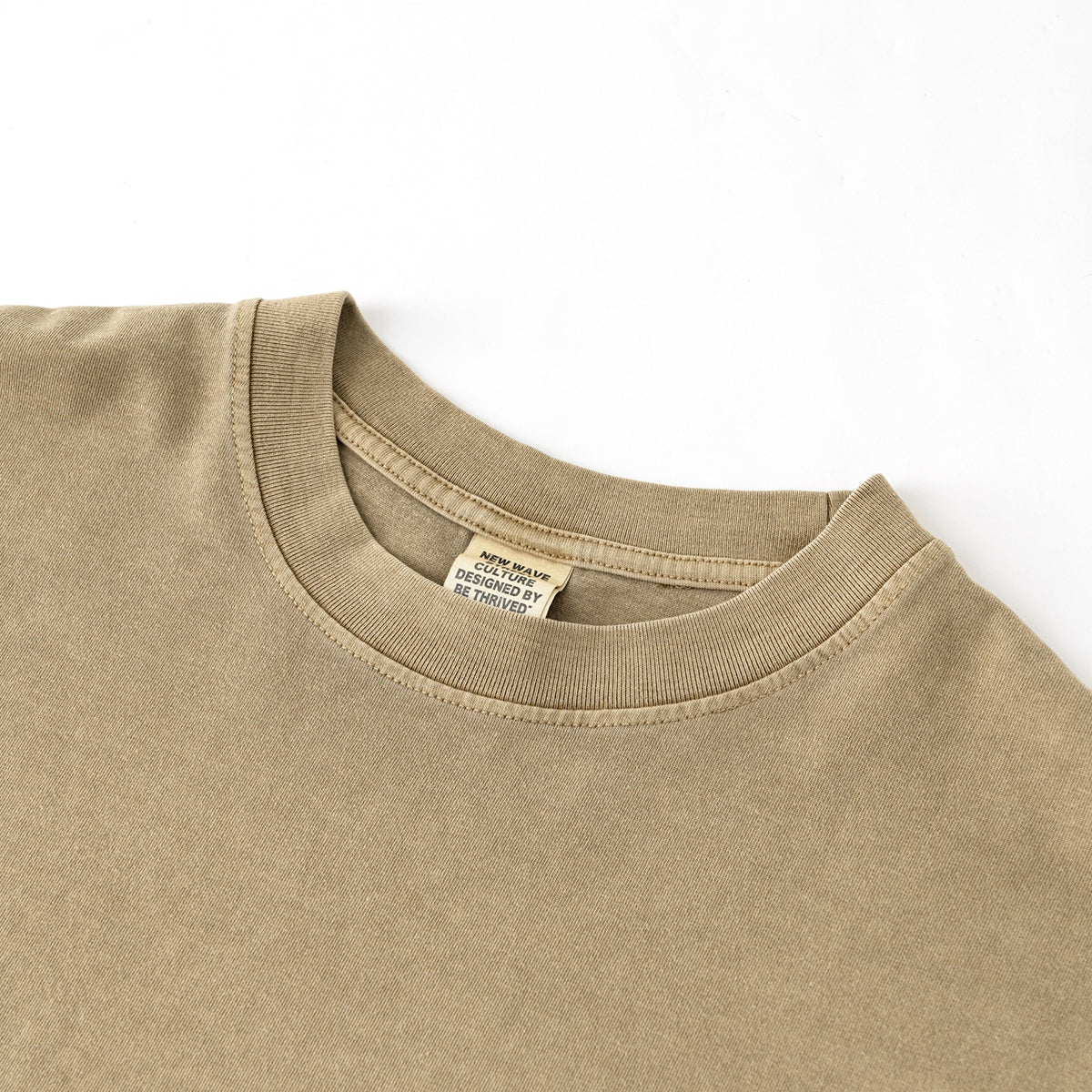 Heavyweight Washed Raw Edge Tee 8oz