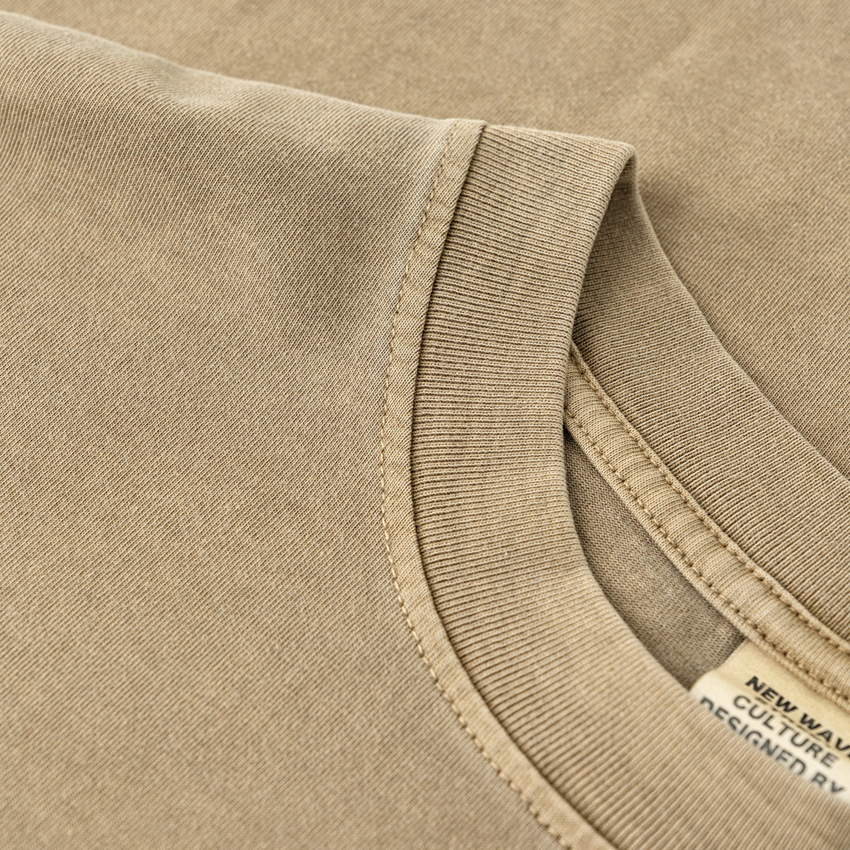 Heavyweight Washed Raw Edge Tee 8oz