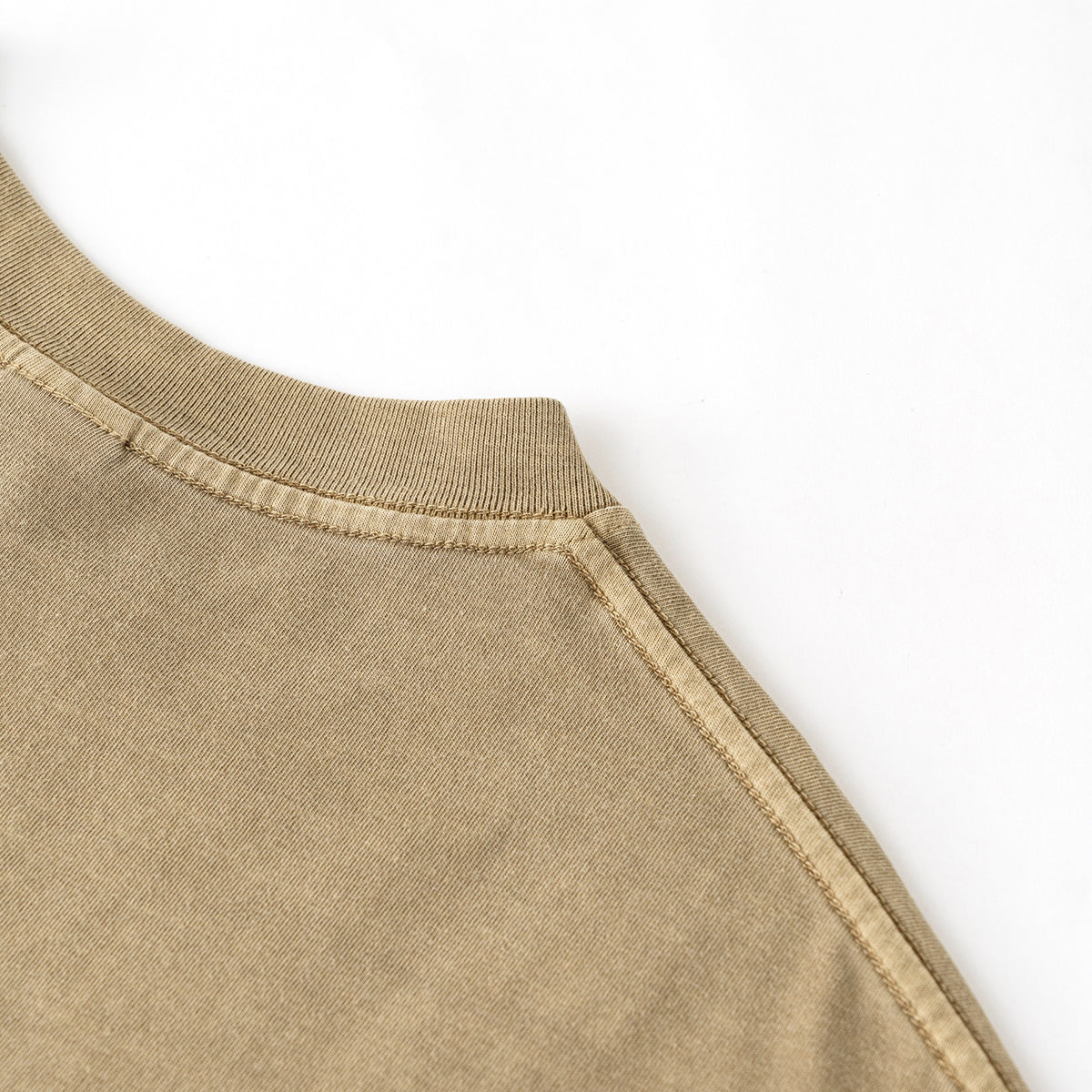 Heavyweight Washed Raw Edge Tee 8oz