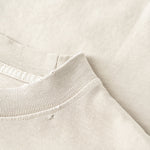 Camiseta lavada y desgastada de peso pesado de 9.3 oz