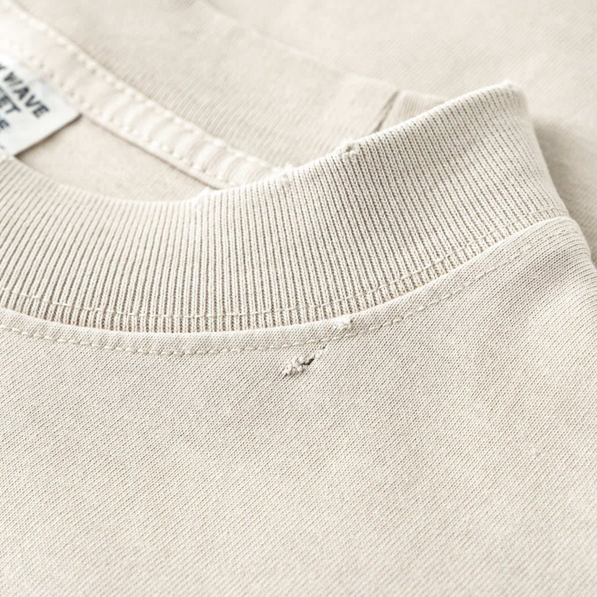 Camiseta lavada y desgastada de peso pesado de 9.3 oz