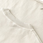 Camiseta lavada y desgastada de peso pesado de 9.3 oz