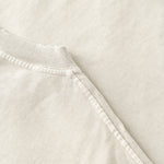 Camiseta lavada y desgastada de peso pesado de 9.3 oz