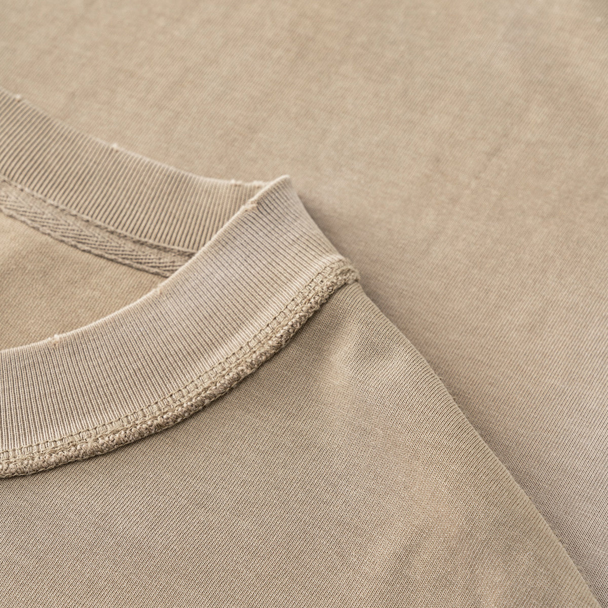 Acid Washed Distressed Reverse Tee 8oz