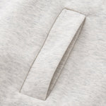 Relaxed Zip-Front Solid Color Sweatshirt
