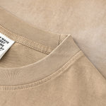 Camiseta con bolsillo desgastado y lavado ácido de 8.5 oz