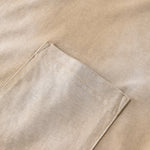 Camiseta con bolsillo desgastado y lavado ácido de 8.5 oz