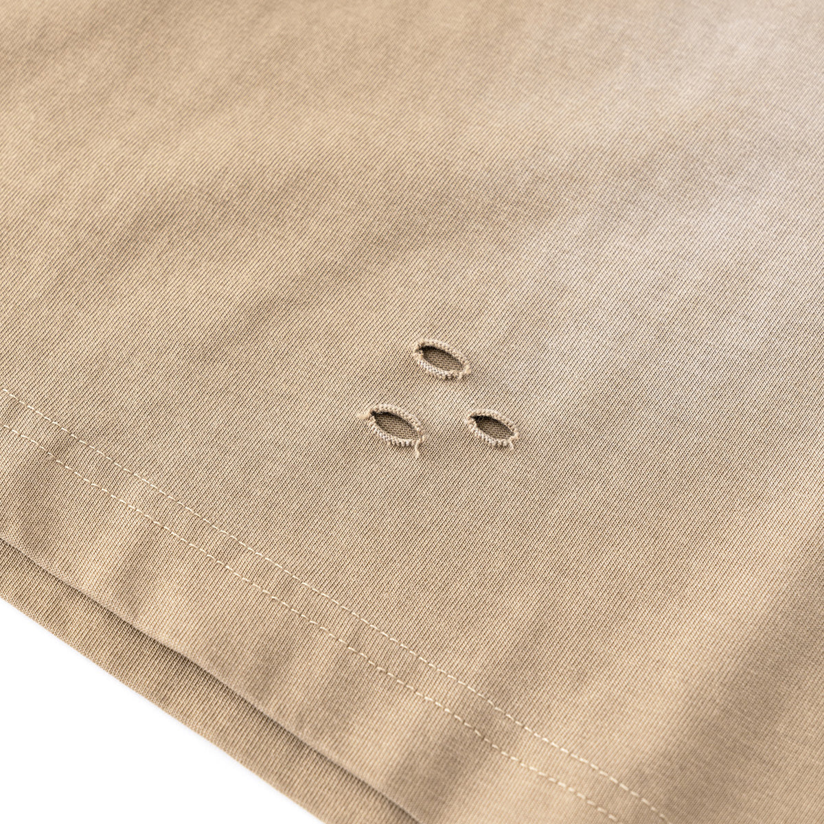 Camiseta con bolsillo desgastado y lavado ácido de 8.5 oz