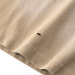 Camiseta con bolsillo desgastado y lavado ácido de 8.5 oz