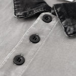 Polo lavado de color en contraste de 8.5 oz