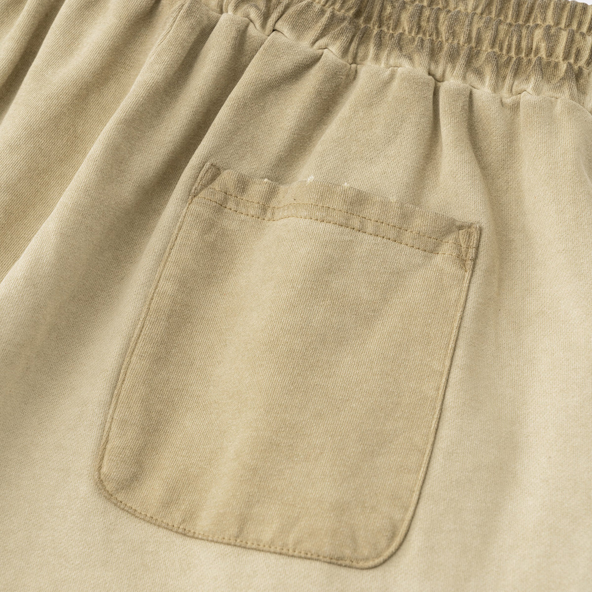 Pantalones cortos desgastados con lavado intenso