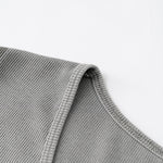 Camiseta Henley de canalé de manga corta de 8 oz