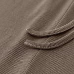 Falda larga maxi acanalada para mujer