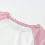 Raglan Cotton Pleated-Waist Tee 4.5oz