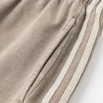 Pantalones cortos deportivos con contraste de color lavado