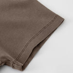 Crew Neck Ribbed Crop T Shirt 8oz