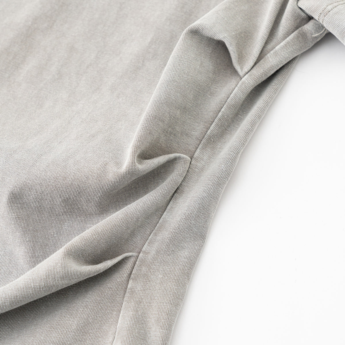 Washed Cotton Pleated Waist Tee 8.55oz
